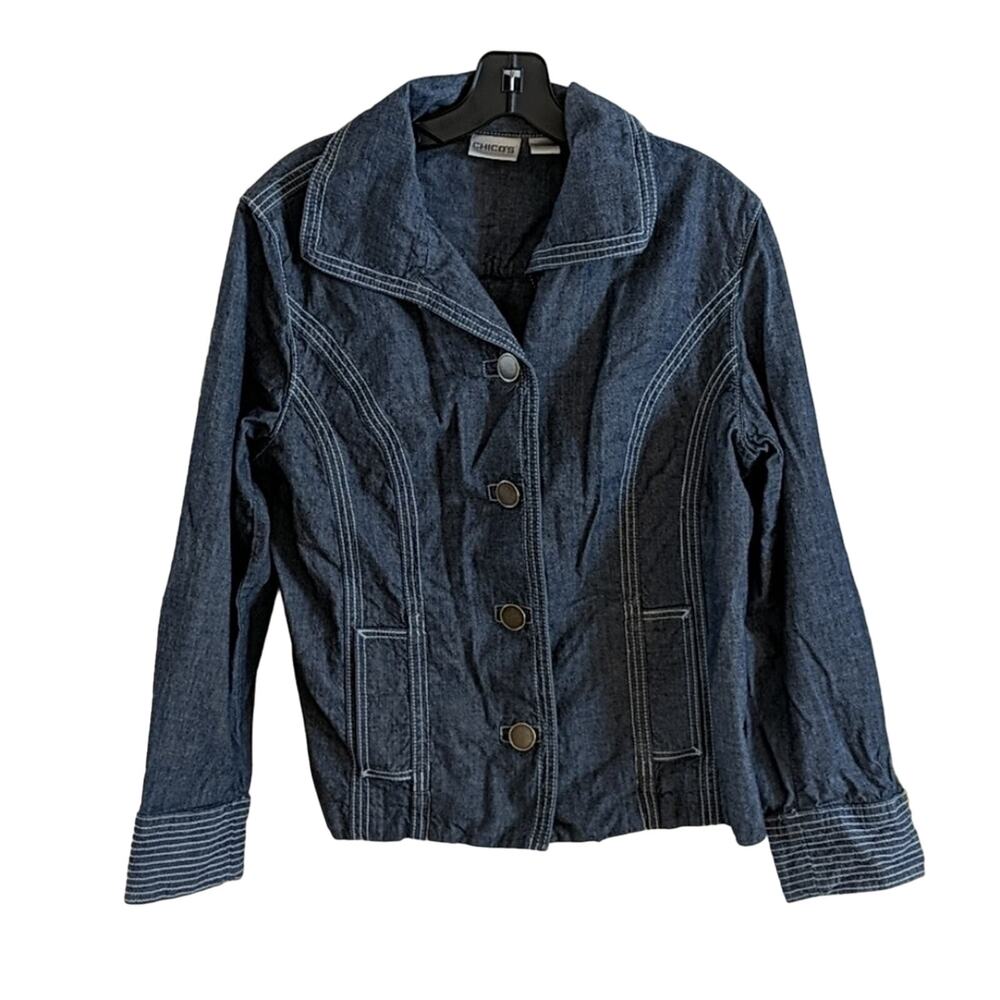 Chicos Button Front Jacket - image 1